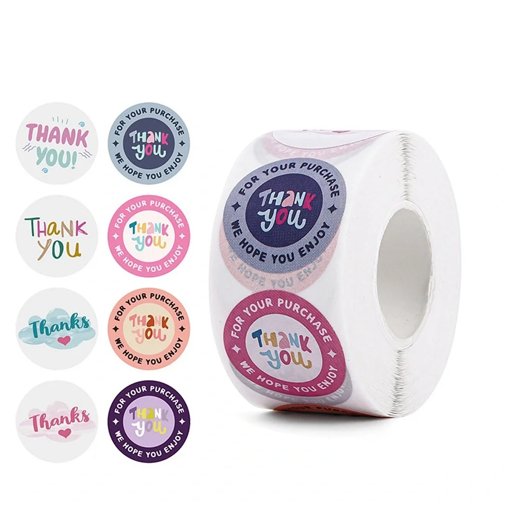 500 Thank You Stickers, Thanks, We Hope You Enjoy, #9